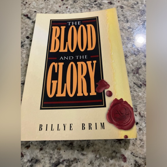 The Blood and the Glory by Billye Brim in paperback pages do have writing - Picture 1 of 6
